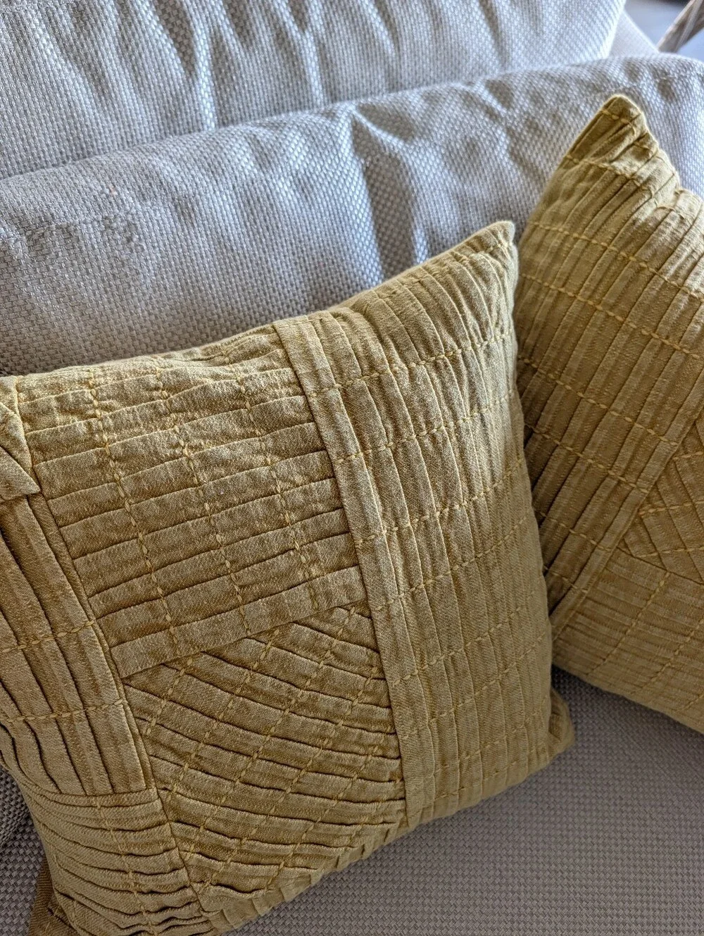 VILLA by CLASSIC HOME pintucked cotton pillows